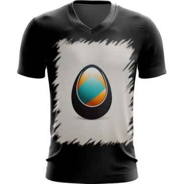Imagem de Camiseta Gola V de Ovos de Páscoa Minimalistas 12 - Kasubeck Store®, B