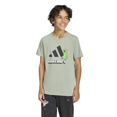 Imagem de Camiseta Adidas Minecraft Training Infantil - Verde 7-8-Unissex