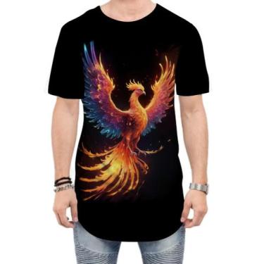 Imagem de Camiseta Longline Fenix Phonenix Ave Mitologica Renascimento 4 - Kasub