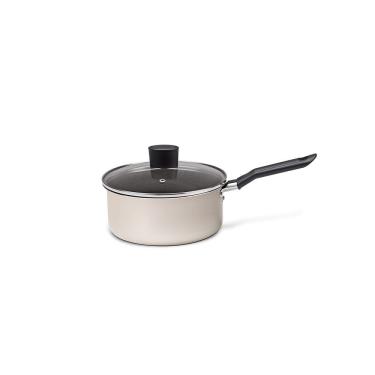 Imagem de Panela com Tampa Brinox Antiaderente Ceramic Life Naturalle Ø16cm 1,2 Litros Champagne