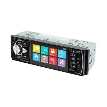 Imagem de Rádio Automotivo Bluetooth 1 Din 4022D Hippcron Com Câmera De Ré E Con