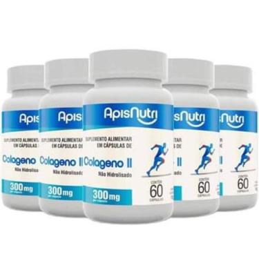 Imagem de 5x Colágeno Tipo 2 ( II ) - Não Hidrolisado 60 Cápulas - ApisNutri