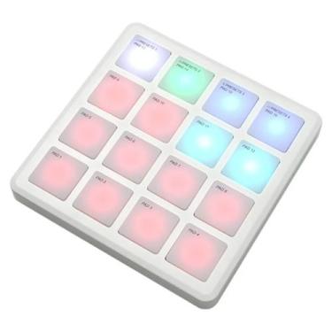 Imagem de Mini Controlador Midi Portátil M-Vave SK16 16 Pads