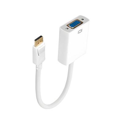 Imagem de Adaptador DisplayPort para VGA  Conversor DP Macho para VGA Fêmea  Com
