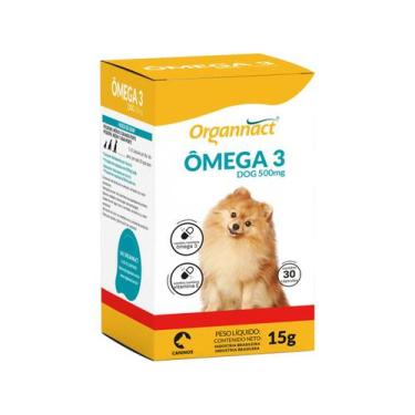 Imagem de Suplemento Vitamínico Ômega 3 Dog Organnact 500mg, 15g