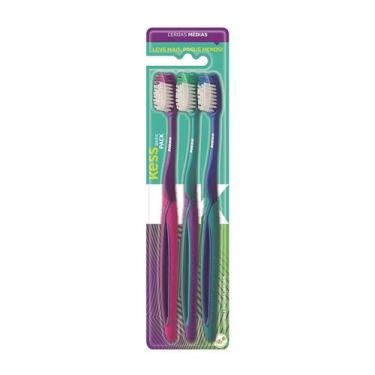 Imagem de Escova Dental Kess Basic Pack Cerdas Médias 3uni - Belliz