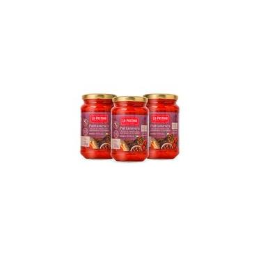Imagem de Kit 3 de Molho Puttanesca Italiano 320G La Pastina - Pronto Para Consumo