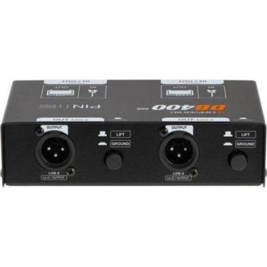 Imagem de Direct Box Passivo Duplo DB400-2 Balanceamento de Sinal Preto Hayonik