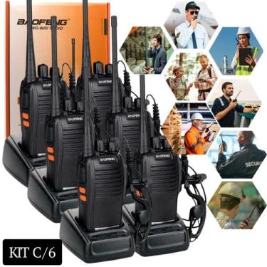 Imagem de Kit Rádios Comunicadores Baofeng BF-777S Longo Alcance Profissional 16