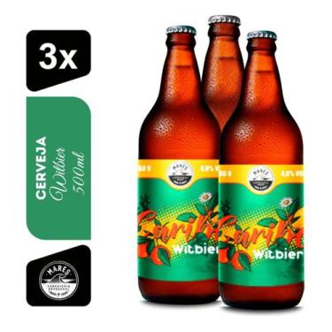 Imagem de Cerveja Caribe Witbier Cervejaria Marés 500ml Kit 3 Unidades