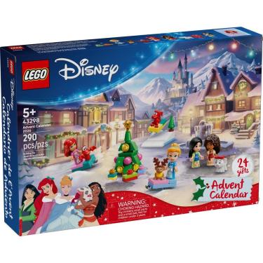 Imagem de Calendário do Advento das Princesas 2026 24 Dias de Surpresas Caixa Transforma em Tabuleiro Branco Lego