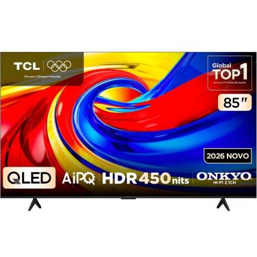 Imagem de Smart TV TCL 85P7L 85 Polegadas 4K Ultra HD QLED Google TV Preto Bivolt