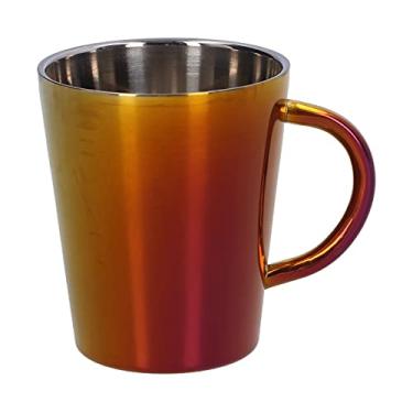 Imagem de Copo de Água de Camada Dupla com Cabo de Aço Inoxidável Caneca Isolada para Casa 300ml (#2)