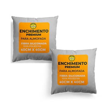 Imagem de Kit 2 refil enchimentos para almofadas 40x40