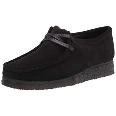 Imagem de Clarks Bota feminina Wallabee Chukka, Camurça preta, 8