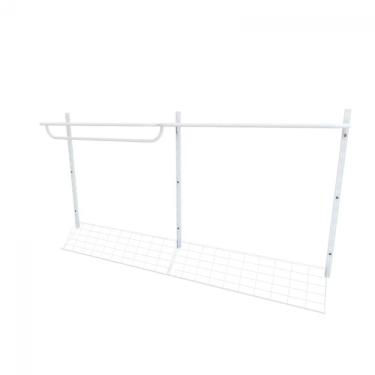 Imagem de Guarda Roupas Aberto 5 Peças 200X100 Cm Branco Olst1B200