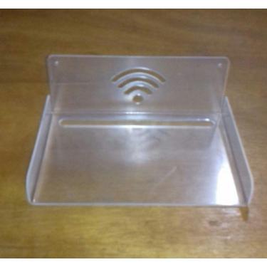 Imagem de Suporte Wi-fi Bluray Roteador Receptor Modem Acrílico Cristal