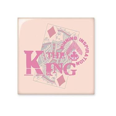 Imagem de Decalque brilhante de azulejo de cerâmica com padrão de utensílios de jogo King Playing Cards