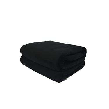 Imagem de Cobertor Microfibra Plush Preto