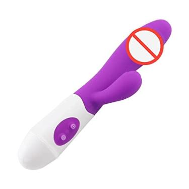 Imagem de Vibrador Coelho Para Mulheres Silicone Com Dupla Vibração À Prova d'água Massageador Clitóris e Ponto G Zatla (Roxo)