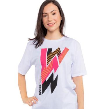Imagem de Camiseta Geometric Triple W  Branca She Wess Clothing