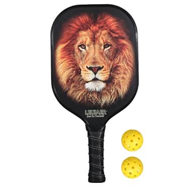 Imagem de Remo de pickleball,Conjunto de pás e bolas de pickleball ultraleve raquete de bolas de fibra de carbono para picles de superfície 1 pás com 2 bolas