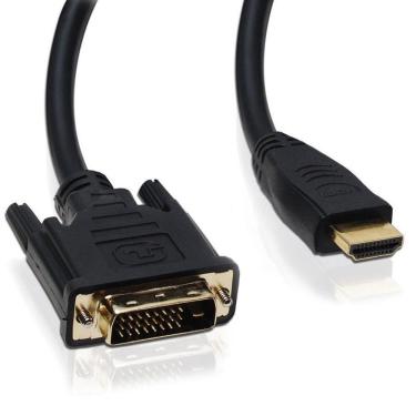 Imagem de Cabo HDMI x DVI-D D 24+1 Dual Link com 1.8 Mts - Preto