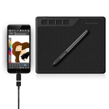 Imagem de GAOMON S620 Mesa Digitalizadora Graphics Tablet de 10 polegadas com caneta passiva de 8192 níveis e 4 teclas de atalho, compatível com Windows/Mac/Smartphone Android