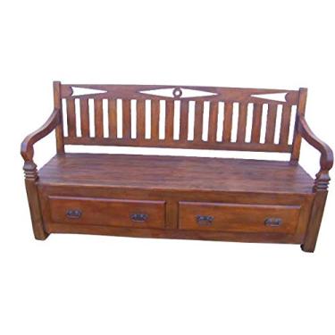 Imagem de Banco Rústico Caroliny em Madeira de Demolição - Cód 834