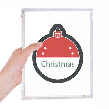 Imagem de Caderno de Natal com símbolo de desenho animado de Natal com folhas soltas e diário recarregável