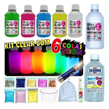 Imagem de Kit De Slime Premium Isa Slime + colas neon