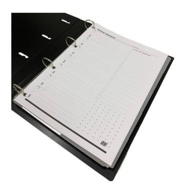 Imagem de Caderno Fichário Argolado Preto Colegial Escolar Yes A4