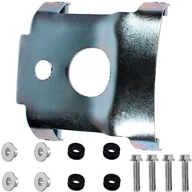 Imagem de Suporte do paralama dianteiro CG150 Fan Titan Mix 2009 a 2013 aranha com parafusos coxim e bucha de fixação