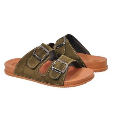 Imagem de Sandália Birken Papete Feminina Masculina Unissex com Fivelas Ajustaveis Kadja (Army, BR, Adulto, Numérico, M, 40)