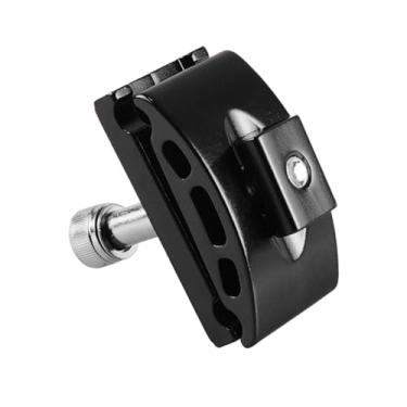 Imagem de kowaku Cabeça do selim da bicicleta liga de alumínio cabeça do selim da bicicleta parafuso tubo do assento pós sela cabeça para esportes ao ar livre, preto