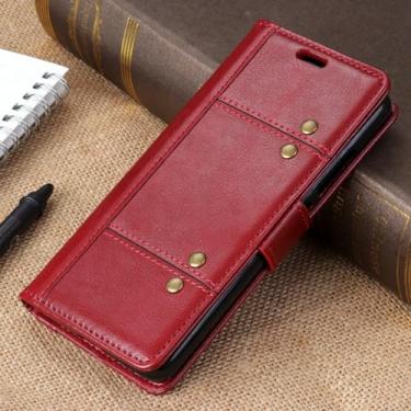 Imagem de Para Huawei P40 Pro Plus Case Para Huawei mate 50 Pro P50 5G Flip Cover Luxury Wallet Phone Para P30 Pro P 40 50 P50Pro Mate50,Vermelho escuro (FMW),Para Huawei P40 Pro Plus