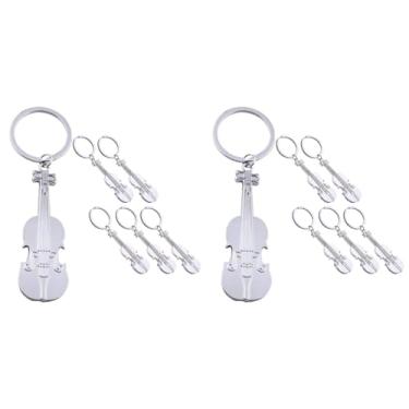 Imagem de NOLITOY 12 Peças chaveiro guitarra porta-chaves de guitarra charme de bolsa carteira para homem chaveiro de carro para homens chaveiros e chaveiros femininos chaveiros de mochila lustroso
