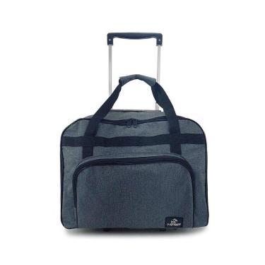 Imagem de Mala Vendedor Roupa Cosméticos Cinza 43x33x20cm