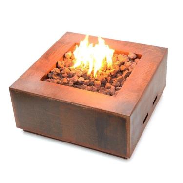Imagem de Lareira a Gás para Área Externa em Aço Corten Fire Pit Tenerife - K3 Imports