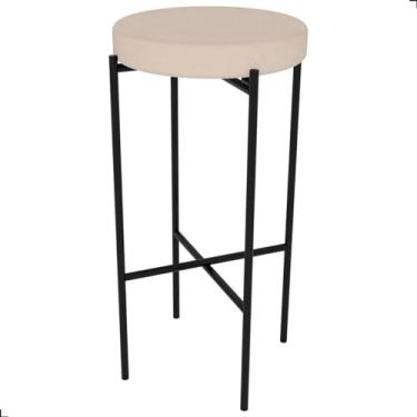 Imagem de Banqueta Dobrável Dobrável Alta Almofada Bistrô Balcão Bancada Bar (Areia)
