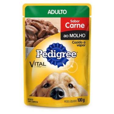 Imagem de Ração Pedigree Sachê Carne Ao Molho Para Cães Adultos