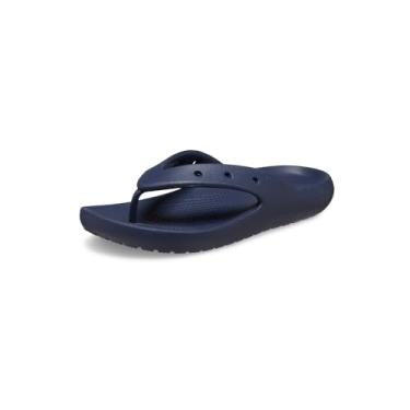 Imagem de Crocs Chinelo clássico unissex adulto 2.0, sandálias para mulheres e homens, Azul marino, 40