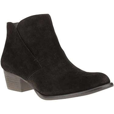 Imagem de Jessica Simpson Bota feminina Dacine bico redondo no tornozelo, camur a preta, Preto, 8.5