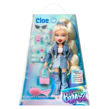 Imagem de Boneca de moda Bratz Alwayz Cloe com 10 acessórios e pôster