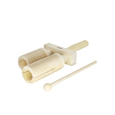 Imagem de Reco Reco Agogo Duplo em Madeira - KIDZZO IZZO