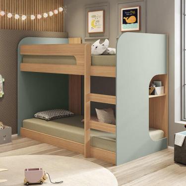 Imagem de Beliche Montessoriano Baby Teen's Casatema Menta/nature