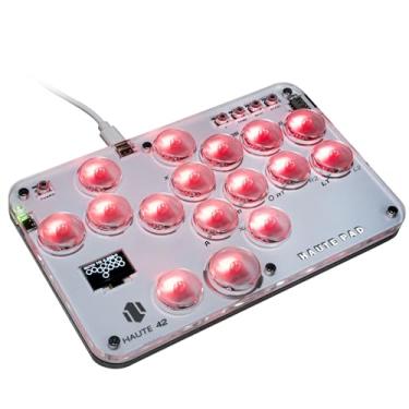 Imagem de Borcham S16 Leverless Arcade Stick,Haute42 16 Keys Game Pad with DIY RGB & Turbo Functions, <1ms Input Latency, Compatible with PC/PS3/PS4/Switch/Steam Deck, Support Hot Swap & SOCD
