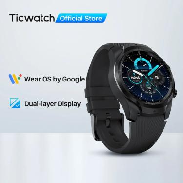 Imagem de TicWatch Pro 512MB Relógio Inteligente Relógio Masculino Wear OS para iOS Android NFC Pagamento GPS