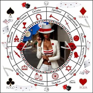 Imagem de META ATACADO, A Legítima Toalha Tecido Jogo Cartas Maria Navalha 70x70cm