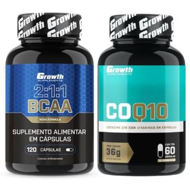 Imagem de Bcaa 120 Caps + Coenzima Q10 60 Caps Growth Supplements